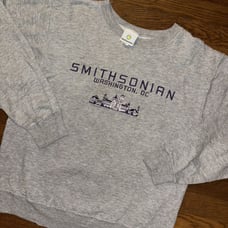 VTG Smithsonian Sweatshirt Adult Medium Gray Souvenir Washington DC Made In USA