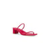 RAYE Etienne Low Heel in Red Leather 8 with Box Womens sandals