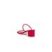 RAYE Etienne Low Heel in Red Leather 8 with Box Womens sandals
