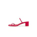 RAYE Etienne Low Heel in Red Leather 8 with Box Womens sandals