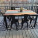 Indoor Outdoor Metal Dining Chairs Set Of 4