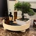 Decorative Tray Coffee Table Tray Round 12 Inch Black