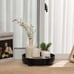 Decorative Tray Coffee Table Tray Round 12 Inch Black