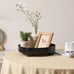 Decorative Tray Coffee Table Tray Round 12 Inch Black
