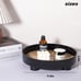 Decorative Tray Coffee Table Tray Round 12 Inch Black