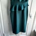 Bardot Camelia Ruffled One Shoulder Sheath Dress in Evergreen NWT