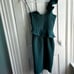 Bardot Camelia Ruffled One Shoulder Sheath Dress in Evergreen NWT