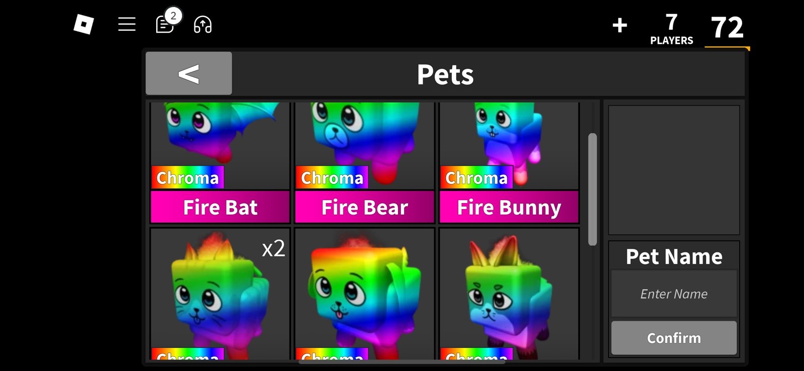 Mm2 chroma pets