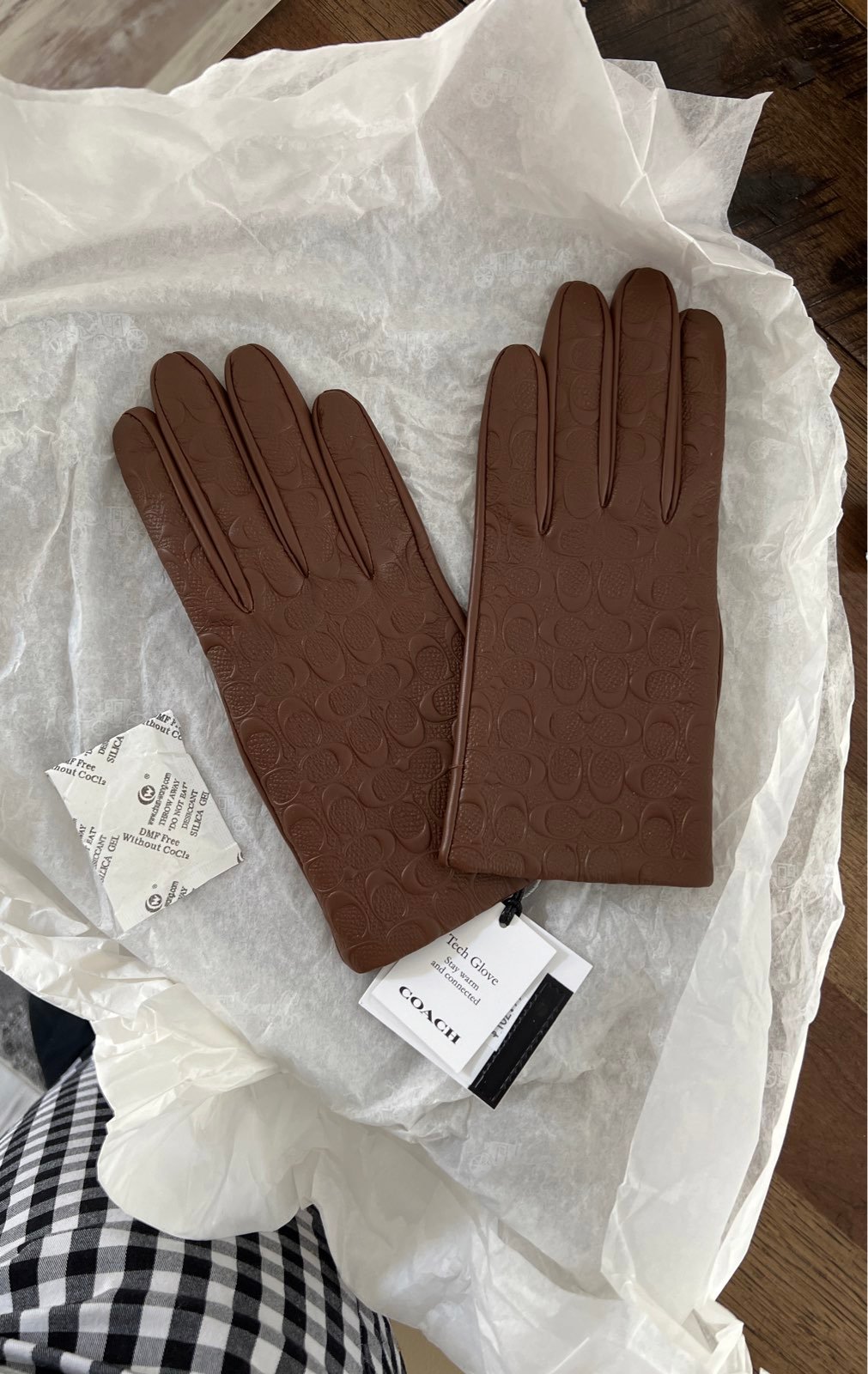 Leather Gloves- Coach