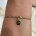 Authentic Chloé Mesh Bow Tie Lock Bracelet Gold Tone