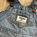 Oshkosh b' gosh denim lace islet skirt overalls vintage inspired size 6 month