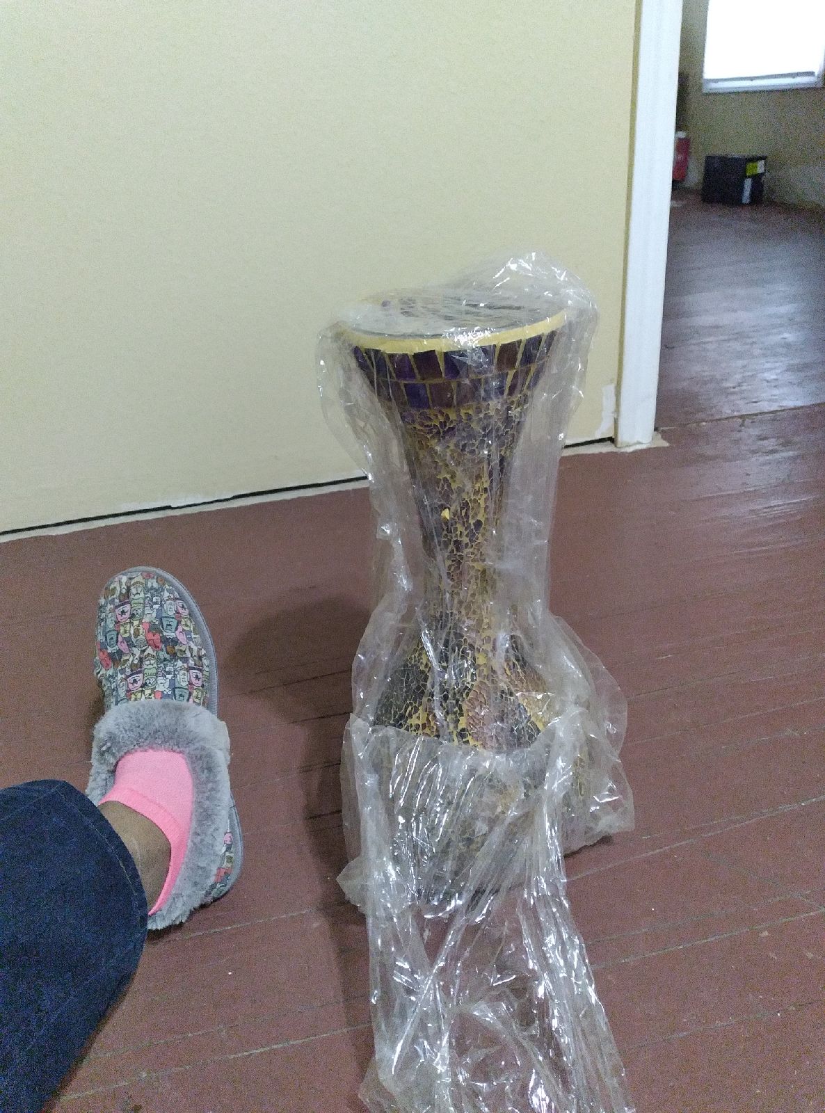 Gold decorative vase