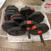 Brand new full set of weights turns into dumbbells and and bar