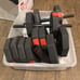 Brand new full set of weights turns into dumbbells and and bar