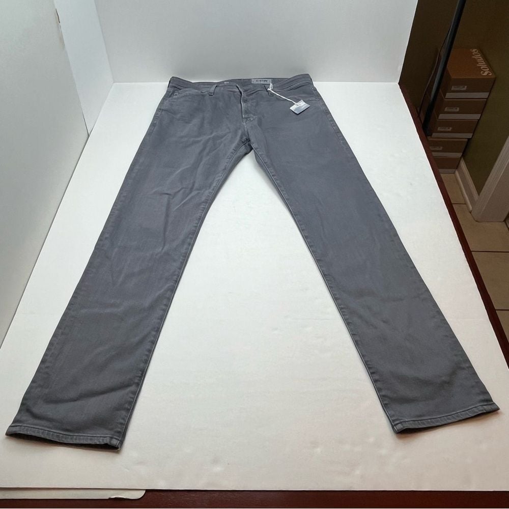 AG Adriano Goldschmied Tellis Modern Slim Size 36 x 33 Grey Gray Denim Jean NEW