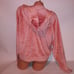 Victoria Secret Crop Hoodie Sweater XL Velour Super Soft Solid Full Zip Long Sle