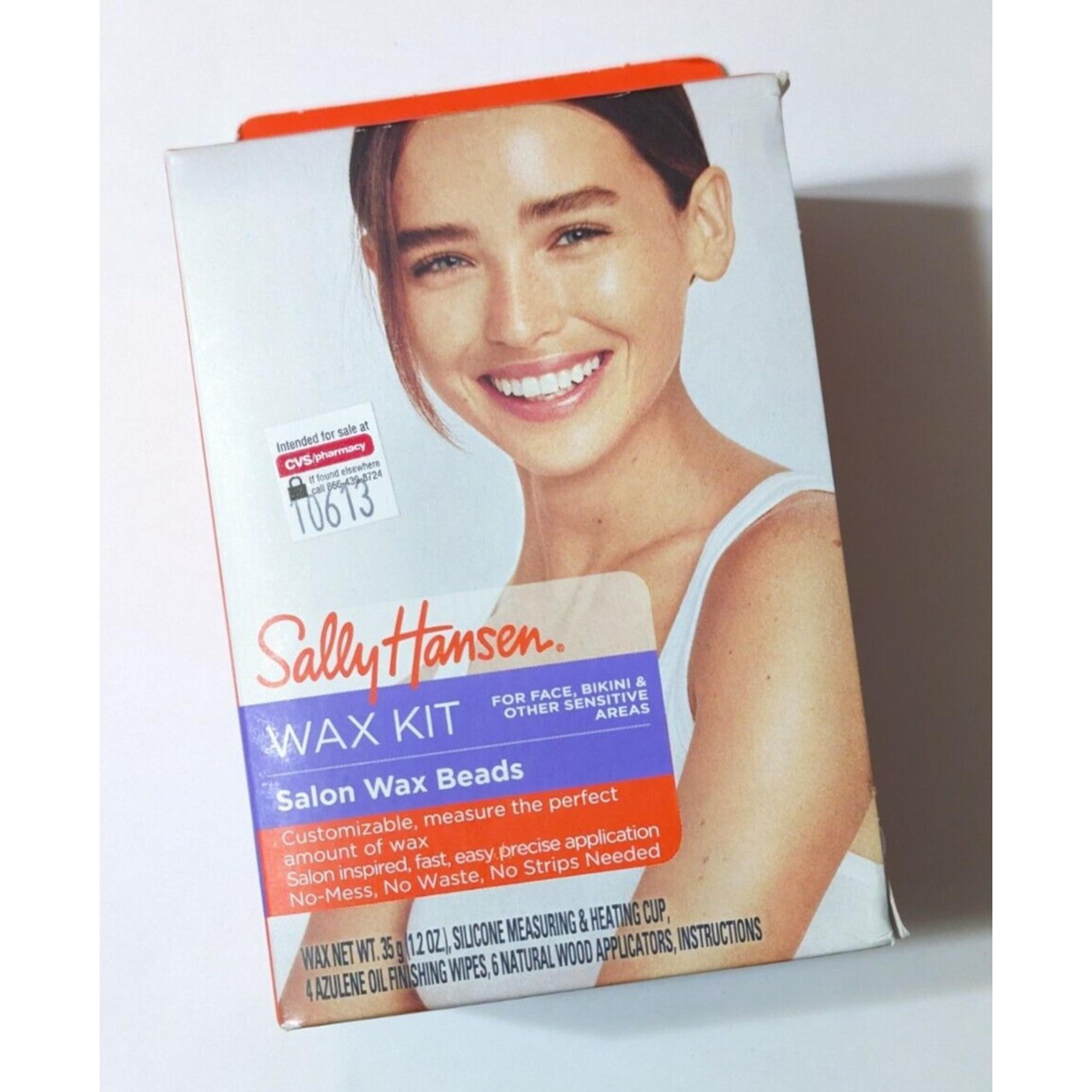 Sally Hansen Salon Wax Beads Kit for Face, Bikini & Other Sensitive Areas