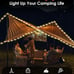 Camping String Lights, 2 in 1 Outdoor String Lights with 8 Lighting Modes