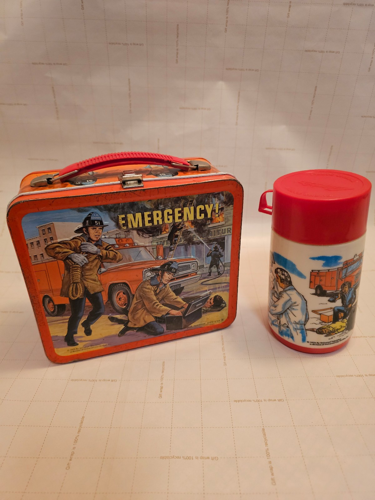 Emergency TV Show Lunch Tin and Thermos