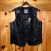 Women’s HARLEY-DAVIDSON HD Motorcycle Riding Leather Vest Jacket XL w/ Pins HDMC