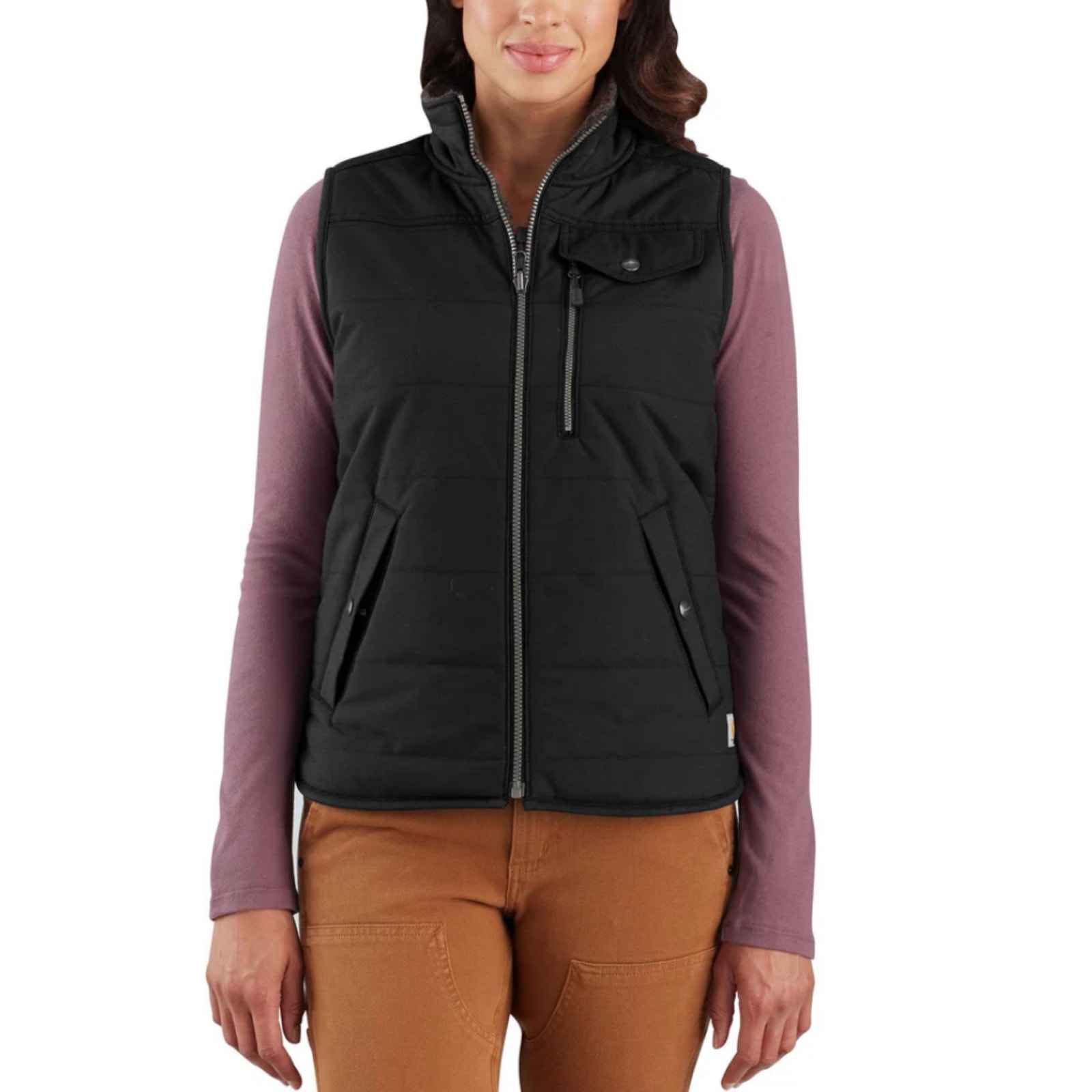Carhartt Utility Sherpa-Lined Vest Charcoal Grey Women's XL Outdoor