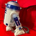 Vintage 1997 Star Wars R2-D2 Telephone Landline Telemania w Push Button Handset