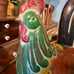 12” RUSTIC, STONEWARE ROOSTER FEATURING A BEAUTIFUL DISPLAY OF COLOR.