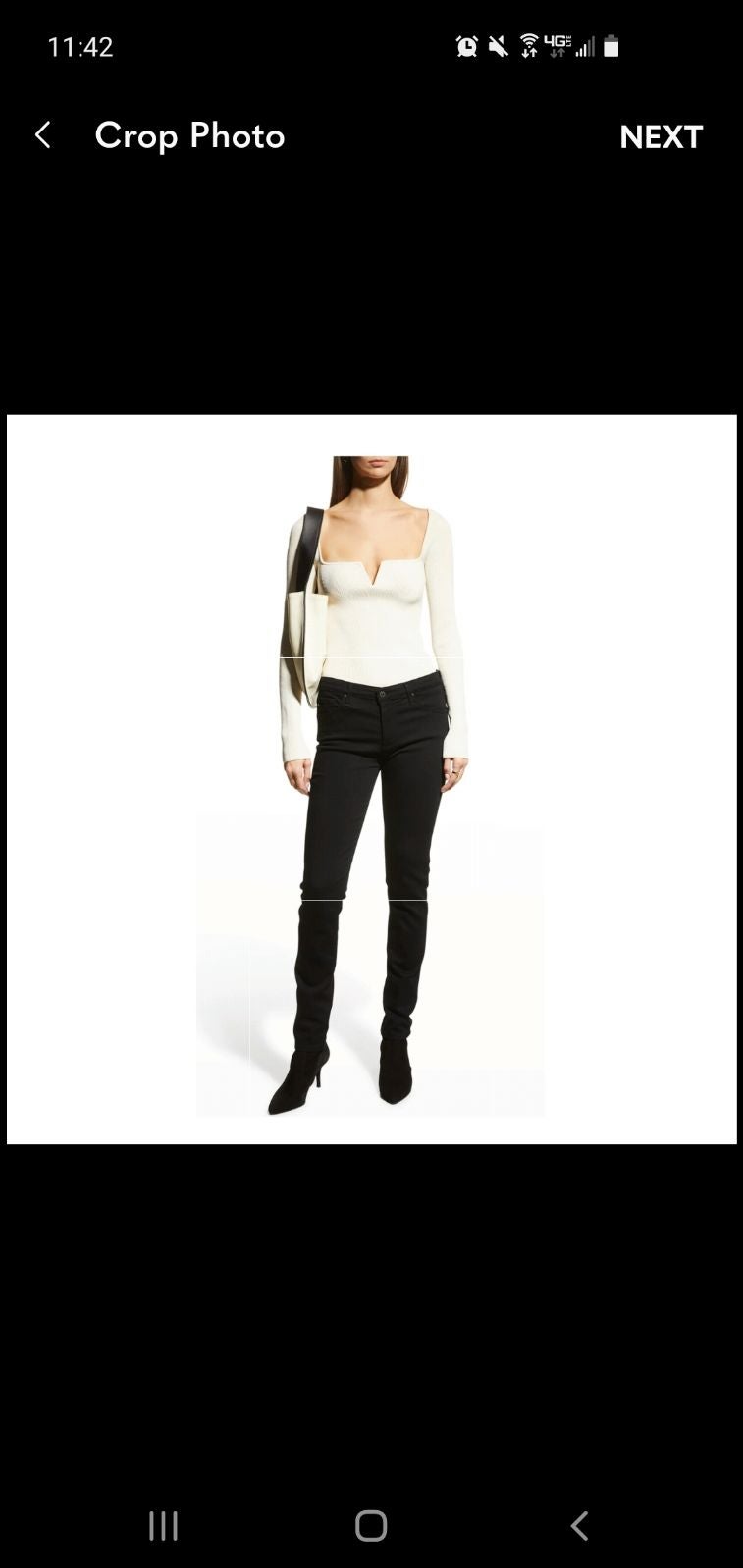 AG ADRIANO GOLDSCHMIED The Prima mid rise cigarette black jeans 30R