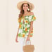Golden Glow Floral Off-Shoulder Blouse