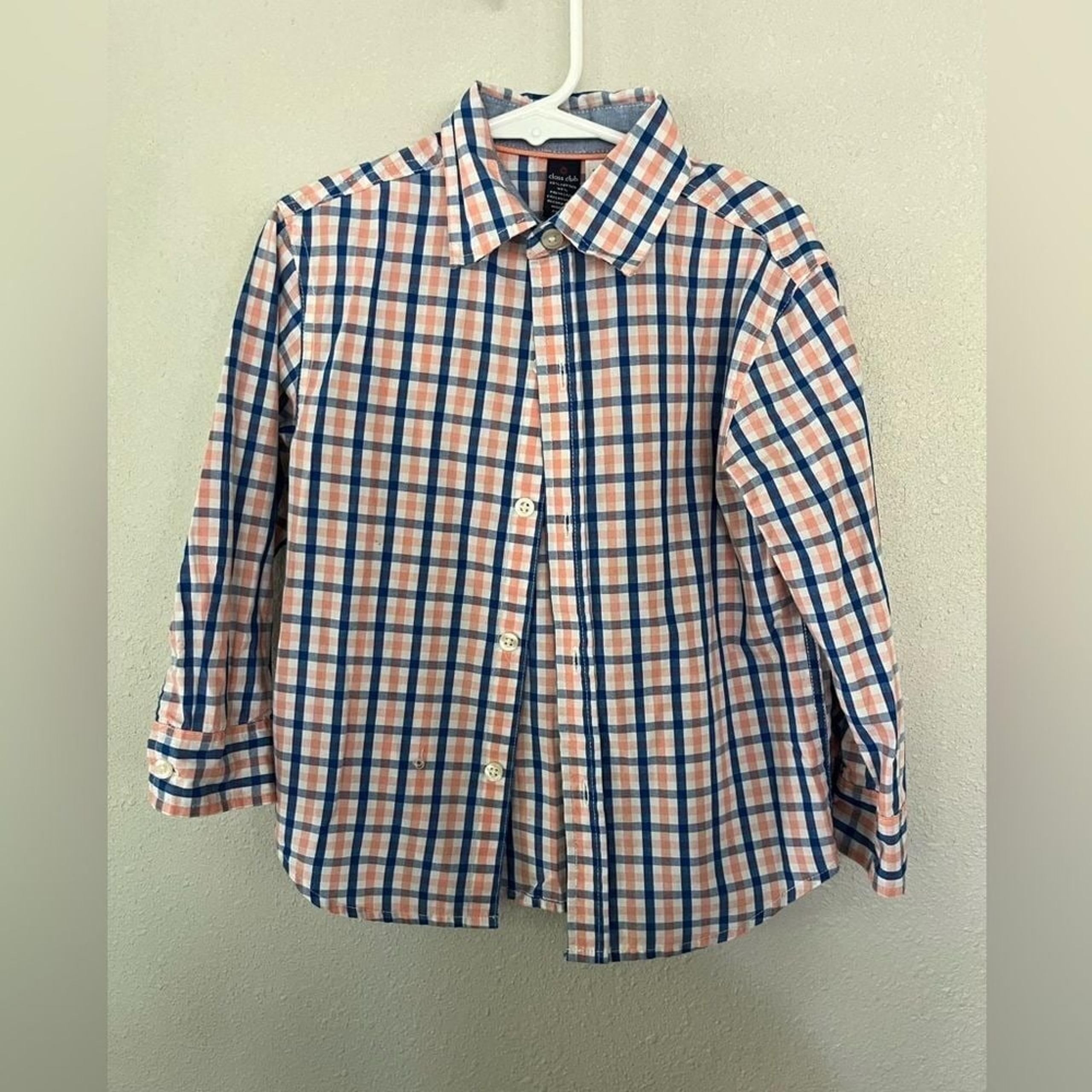 Class Club Boys Long Sleeve button down shirt size 4/4T
