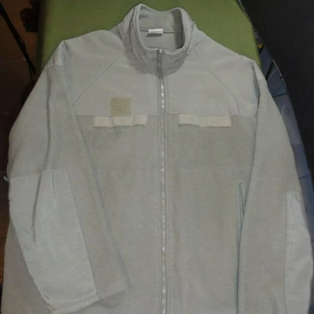 LG MILITARY ISSUE ARMY USAF GREEN FLEECE FULL ZIP UP COLD WEATHER JACKET LD 4387