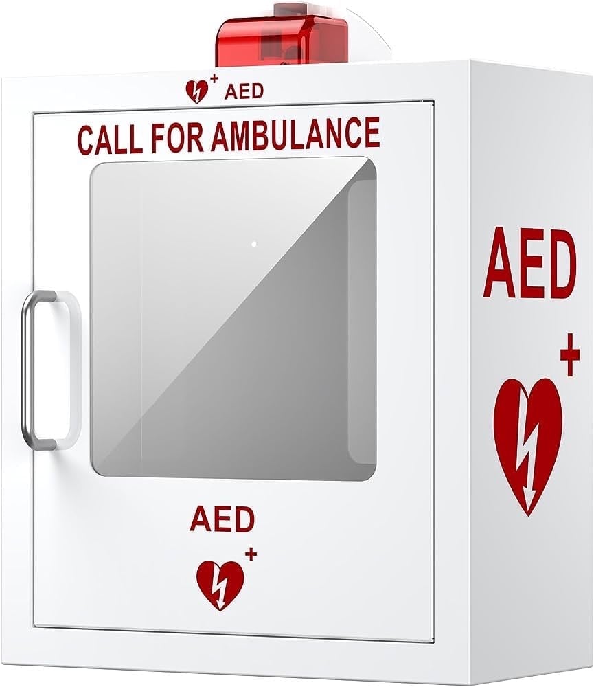 AED Cabinet Wall-Mounted AED Cabinet with Alarm System