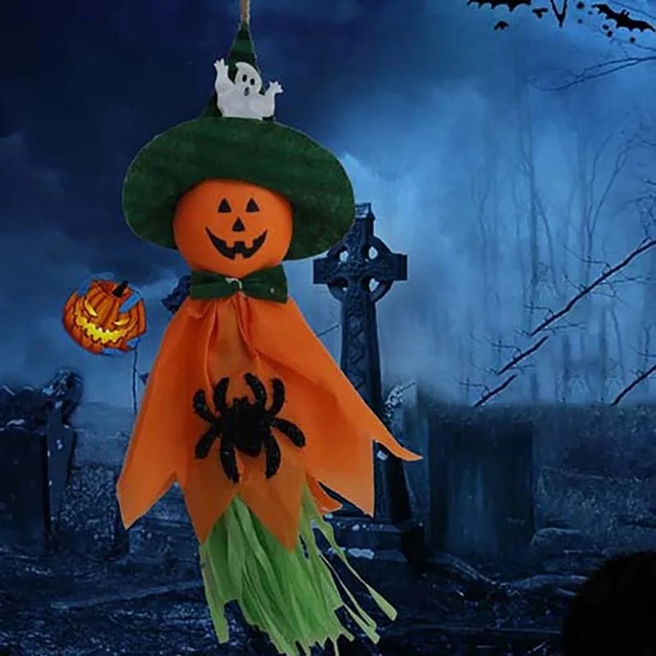 Halloween Decoration Props Supplies Ghost Pull Flower Ghost Festival Pendant