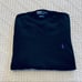 Polo RL black vneck pima cotton sweater