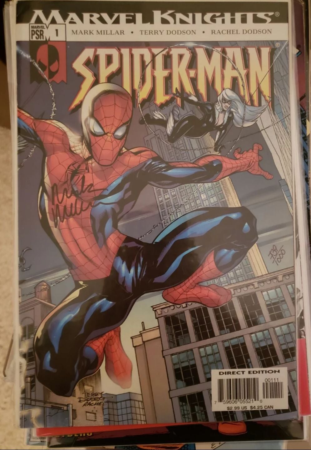 Marvel knights Spider-man #1 Signed