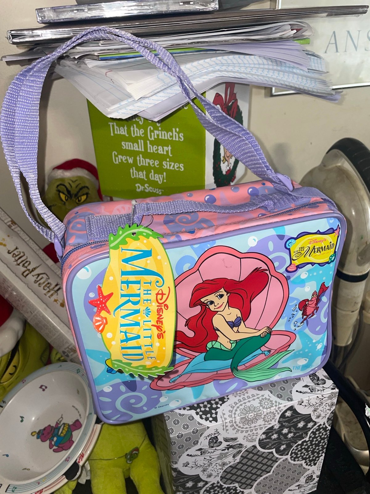 Vintage Disney The little mermaid Thermos brand lunch bag/ thermos (1997)