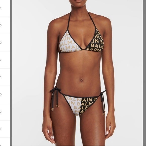 BALMAIN**Black/White Logo Bikini***US 4 780 BNWT