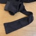 Free People Womens Long Sleeve Knot Front Surplice Bodysuit Black Size Large