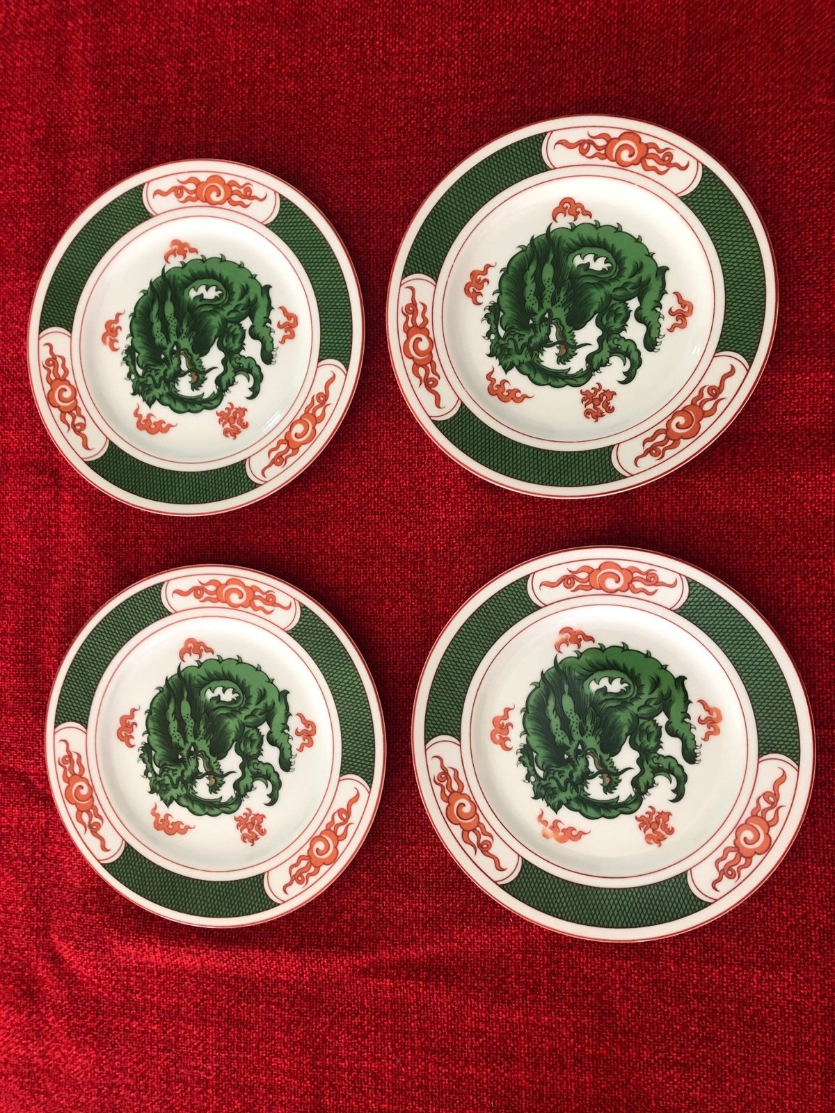 Set of 4 vintage plates Dragon Fitz and Floyd