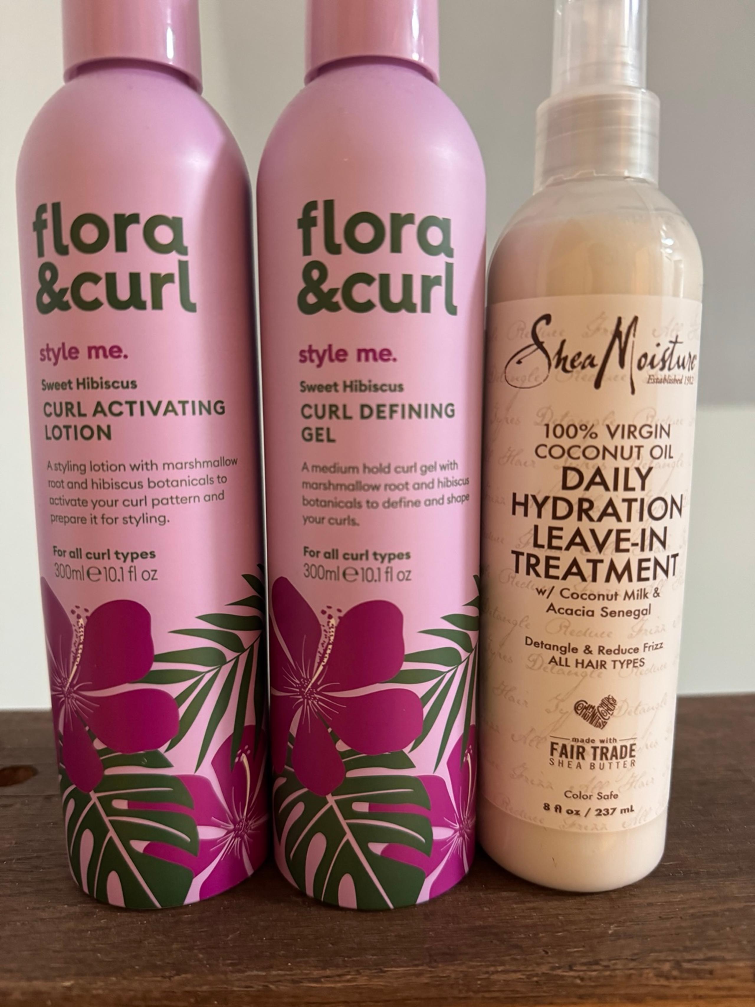 Flora & Curl + SheaMoisture Curly Hair Trio Bundle