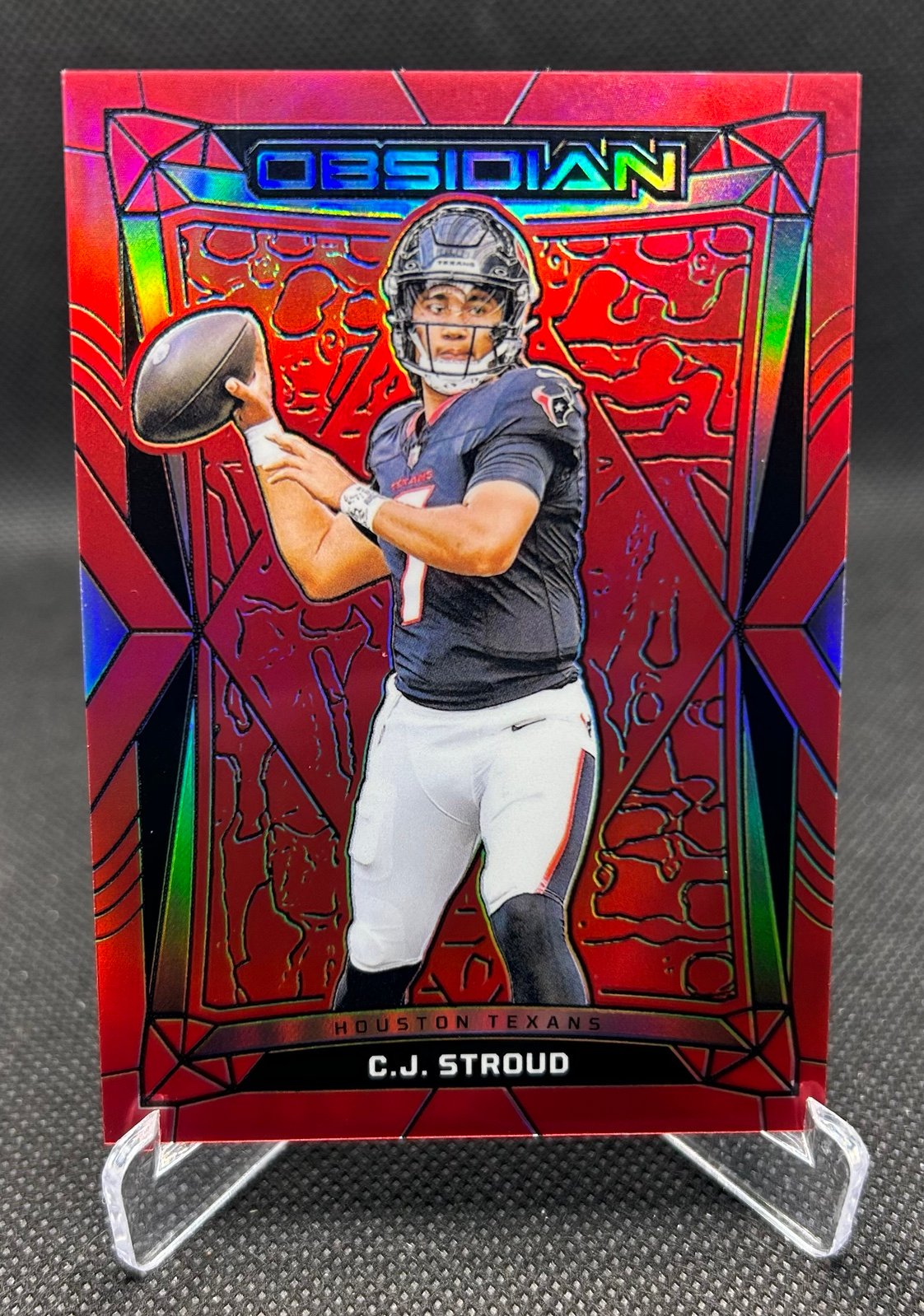 CJ Stroud 2024 Obsidian Red /49