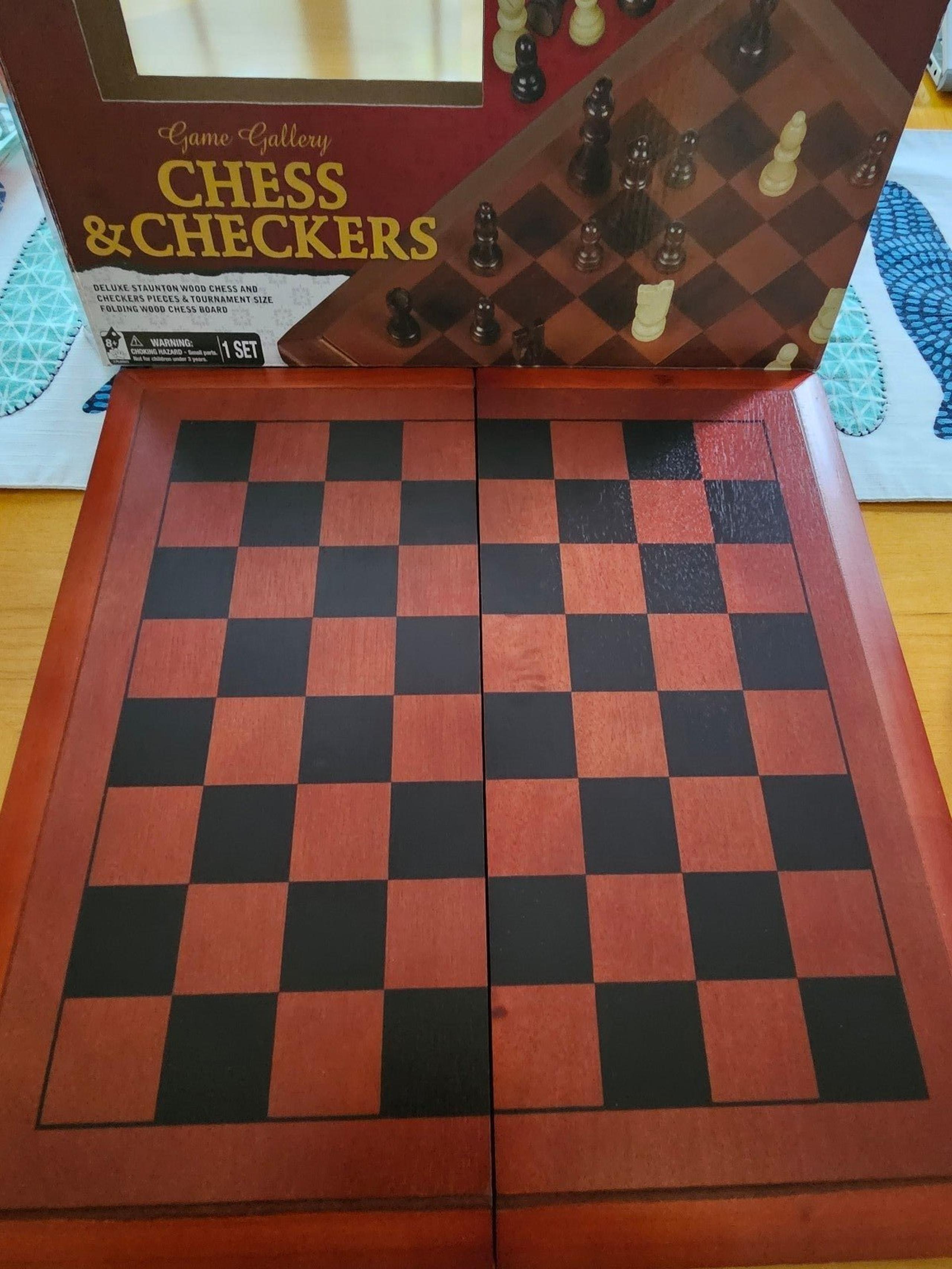 Chess and checkers board set