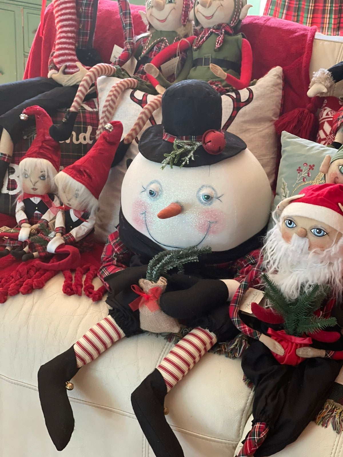 Joe Spencer Soft Sculpture Abercrombie Snowman Large