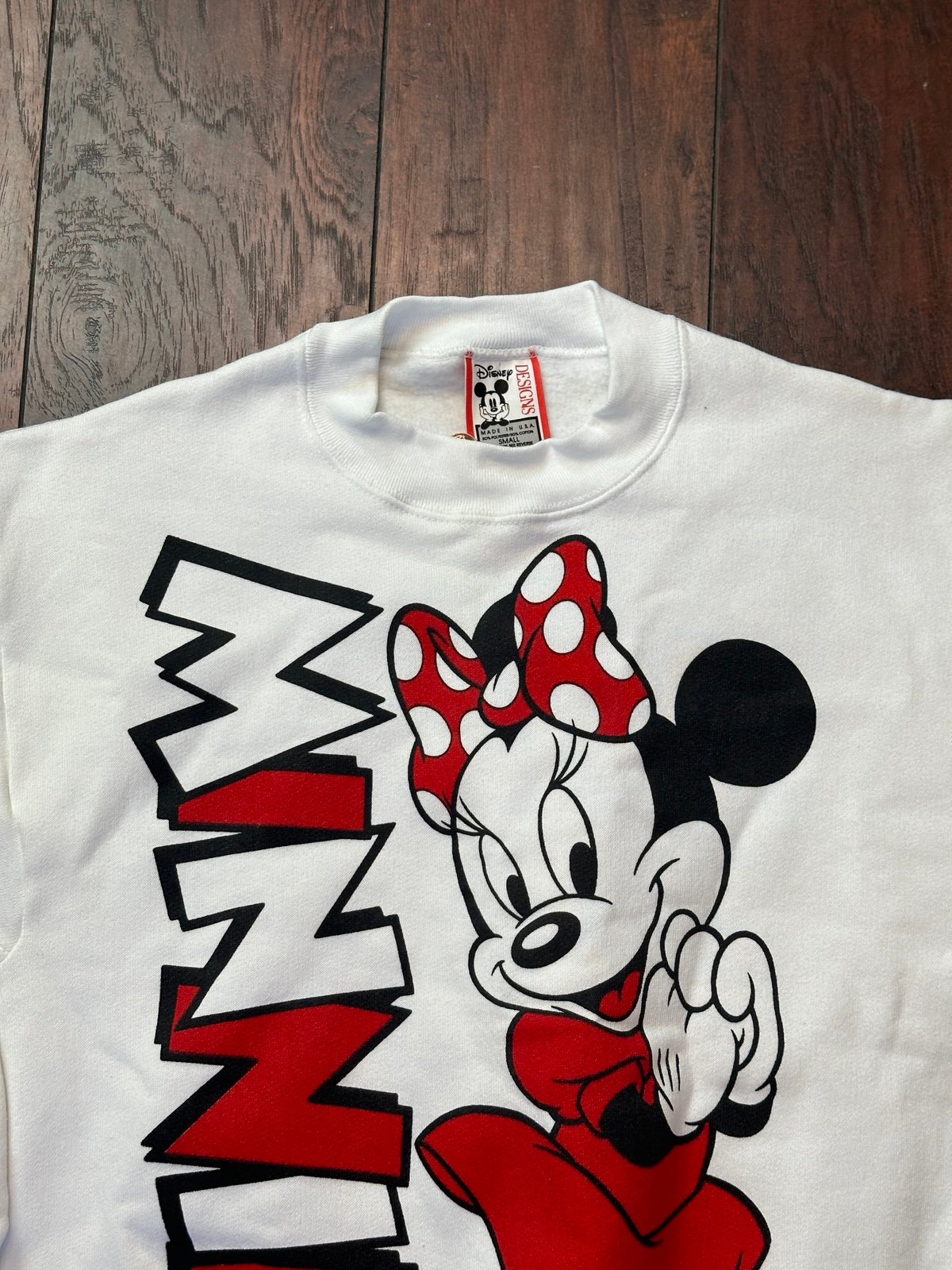 70s 80s Minnie Mouse Disney crewneck