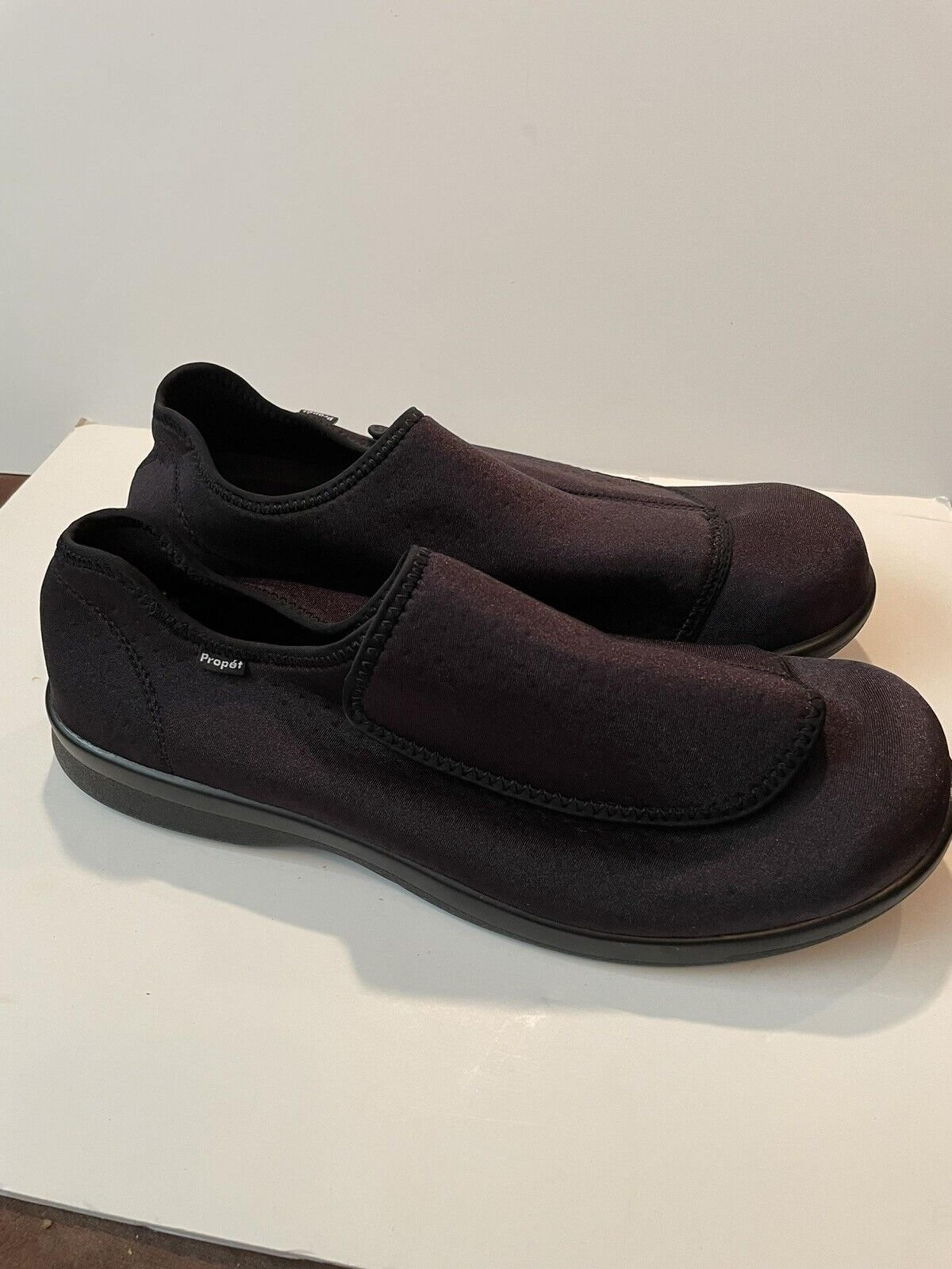 Propet Cush'n Foot Scuff Mens Slippers Casual - Black Size 15 XX New M0202