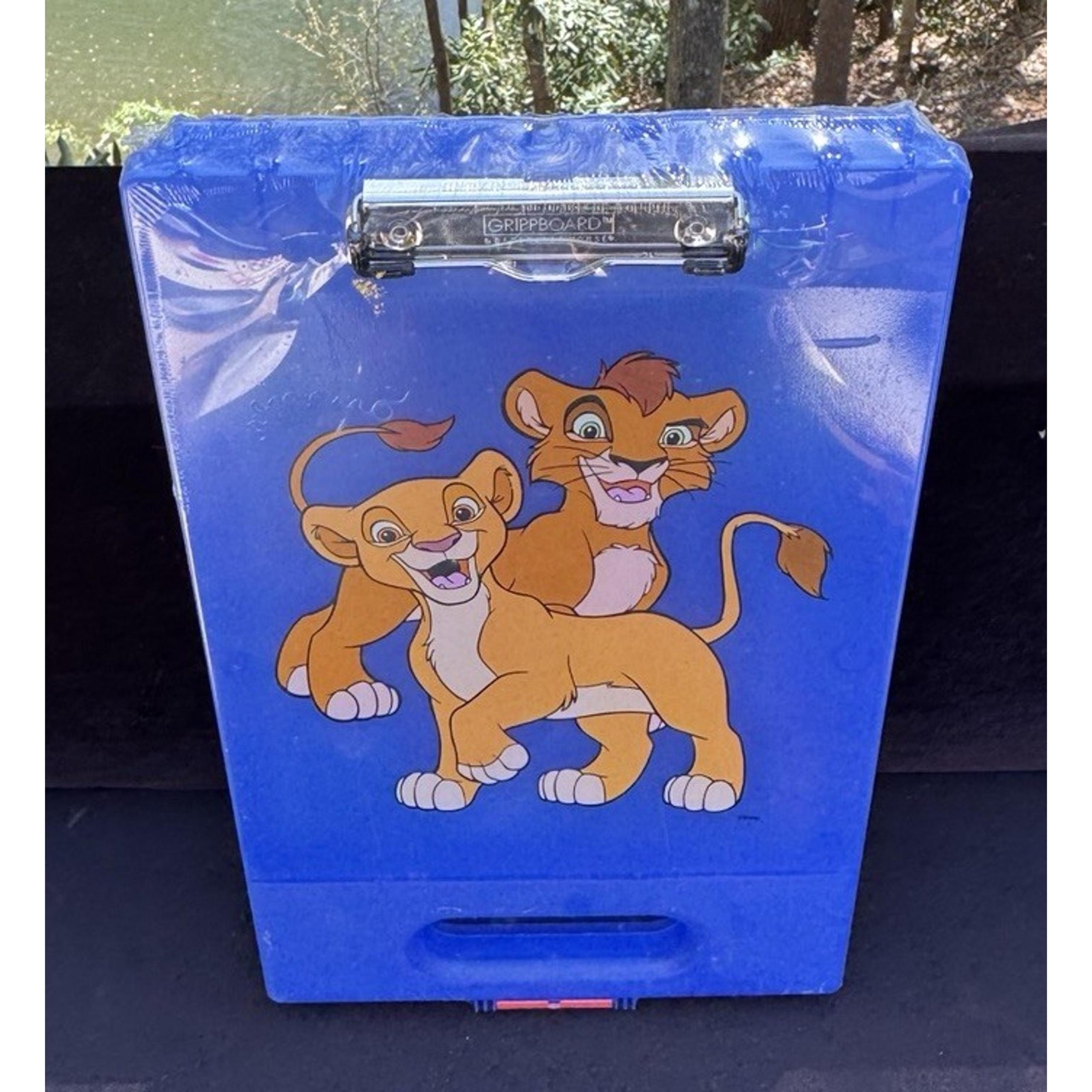 Brand New Disney Store 1994 vintage the lion king Simba‘s pride clip Board case