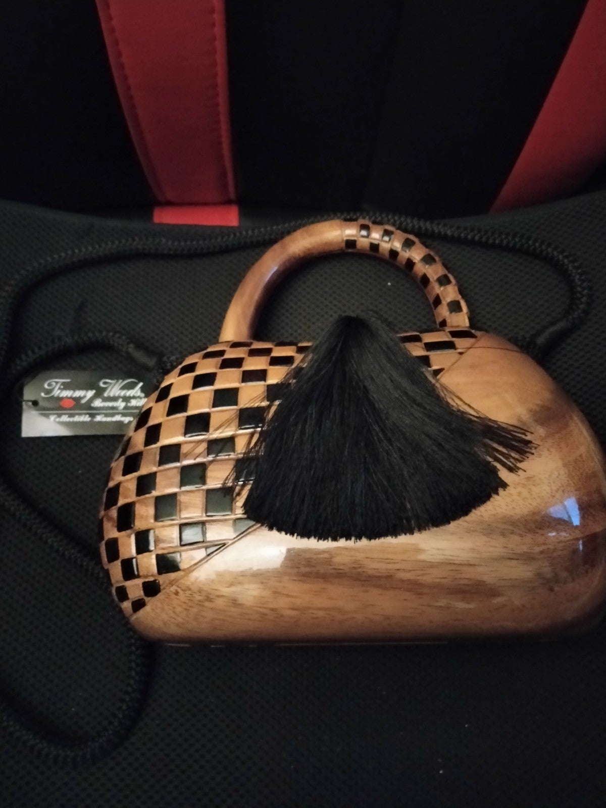 Timmy Wood Acacia Wood Handcrafted Collectible Bag