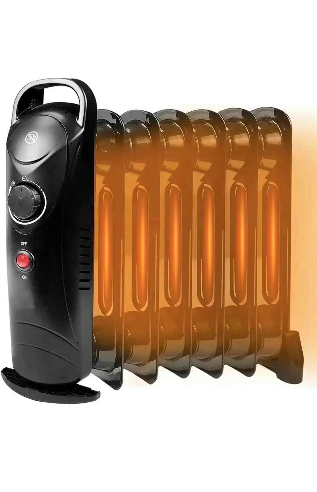Oil Filled Radiator Heater Electric - Portable Space Heater with Thermostat, Ove
