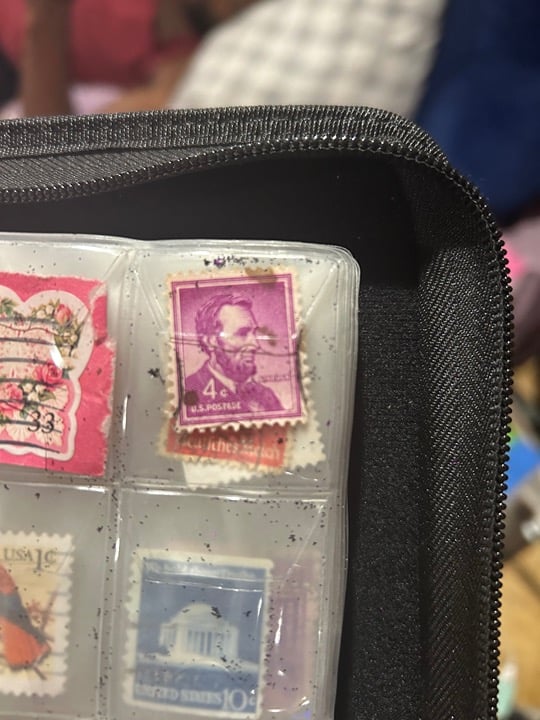 Different US postal stamps