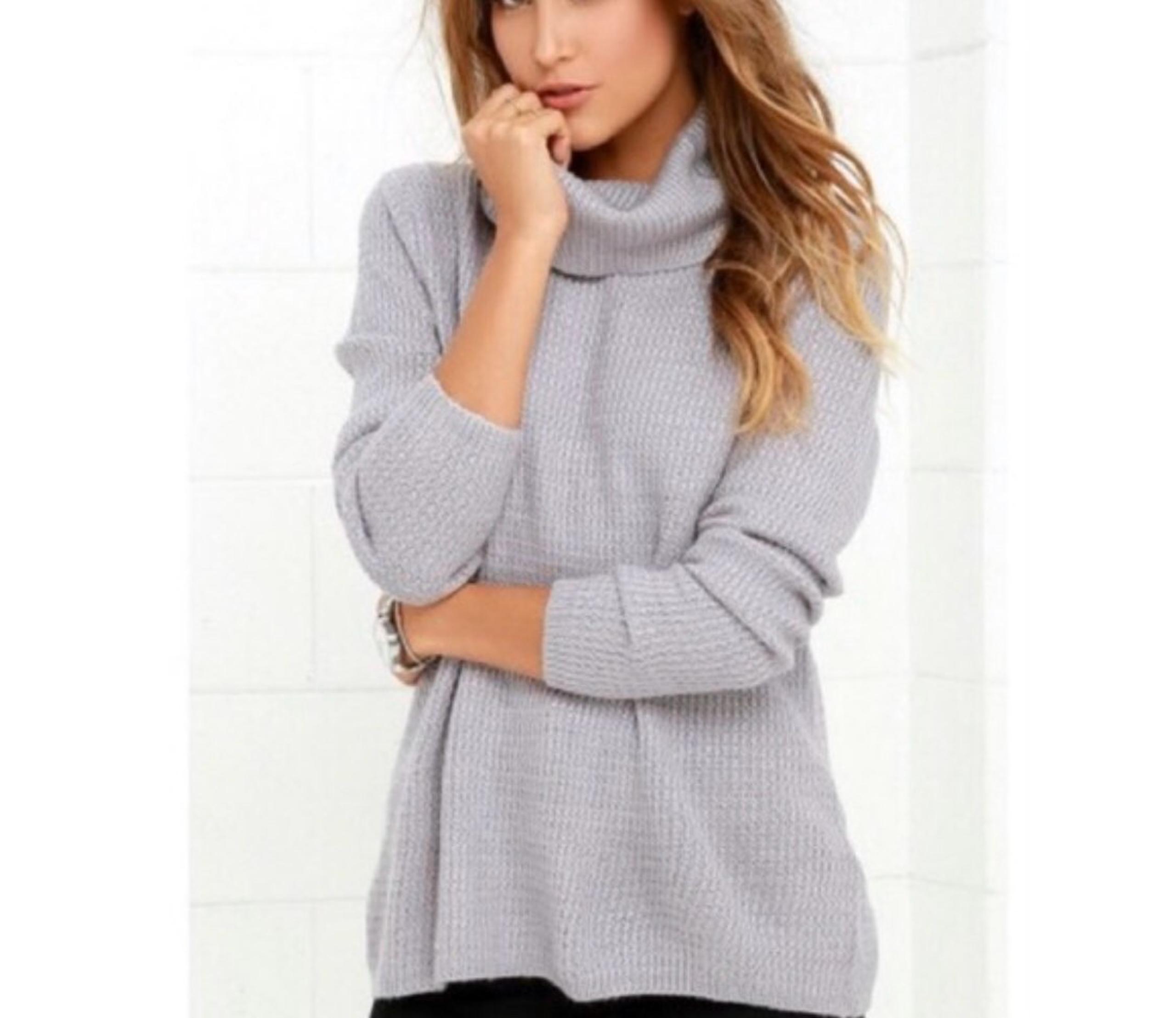 Lulu's Sweet Salutation Turtleneck Sweat